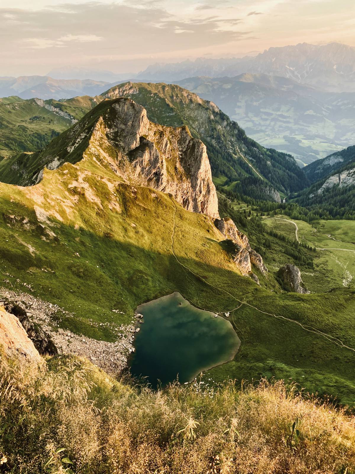 Panoramablick über den Schuhflickersee